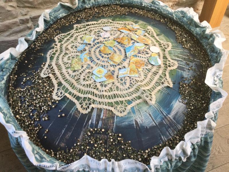 Artist Lynne Hoare  Black Mills exhibition in Roscrea