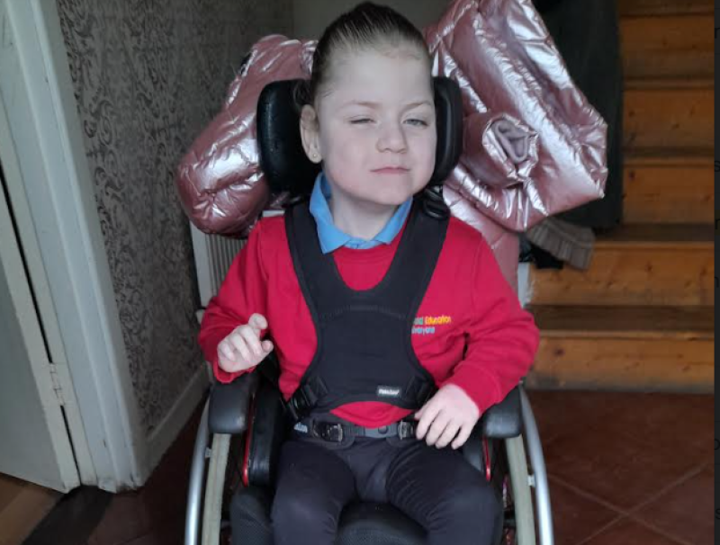 Offaly Woman left carrying daughter with cerebral palsy up and down stairs