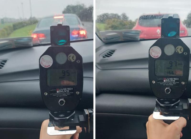 Numerous motorists caught speeding on busy Offaly road in wet conditions this morning