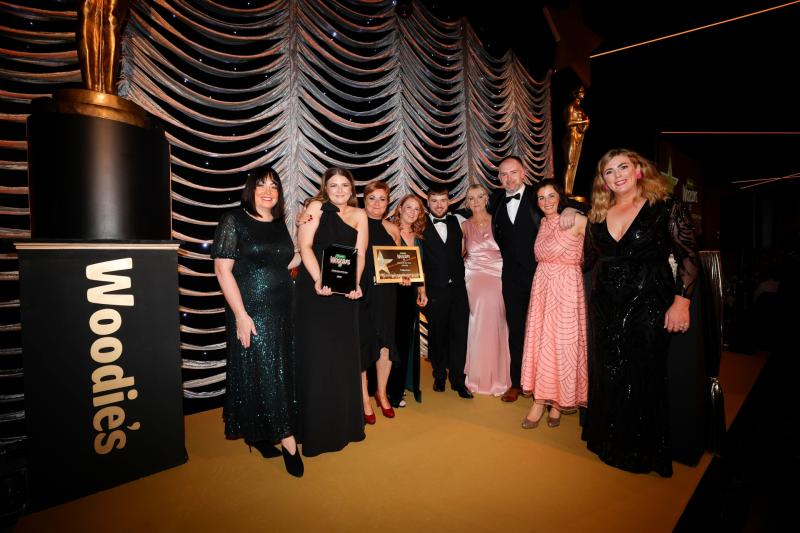 The team from Woodie&rsquo;s Tullamore won the Woodie&rsquo;s Woscar for Store of the Year Charity, presented by Sharon Kelly Woodie&rsquo;s Chief People Officer at the annual awards ceremony held in Croke Park.