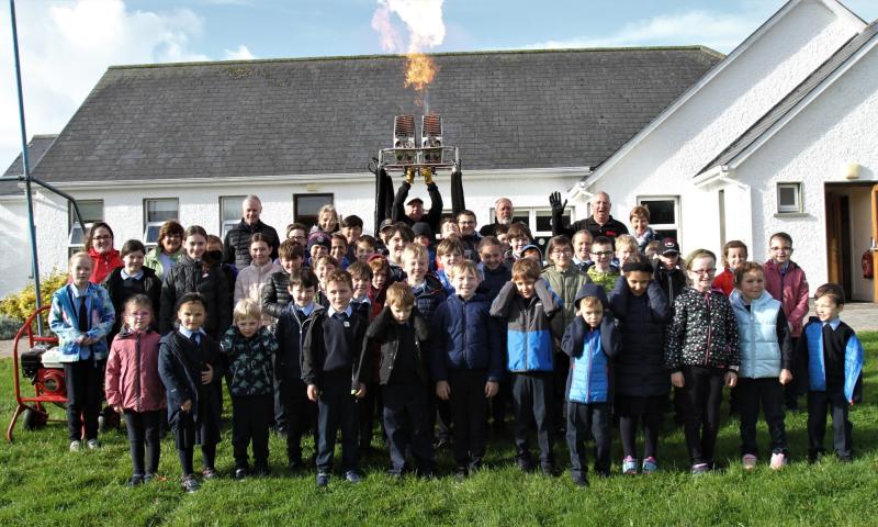 Pupils at local school were delighted to welcome ballooning team