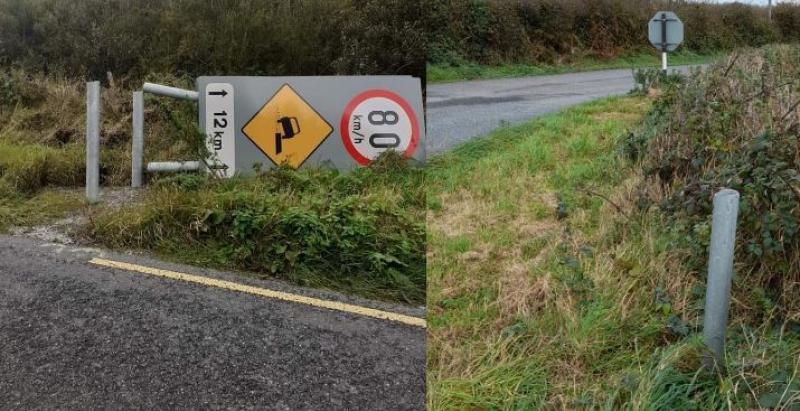 Is there now a serial road sign killer on the loose in Kilkenny?