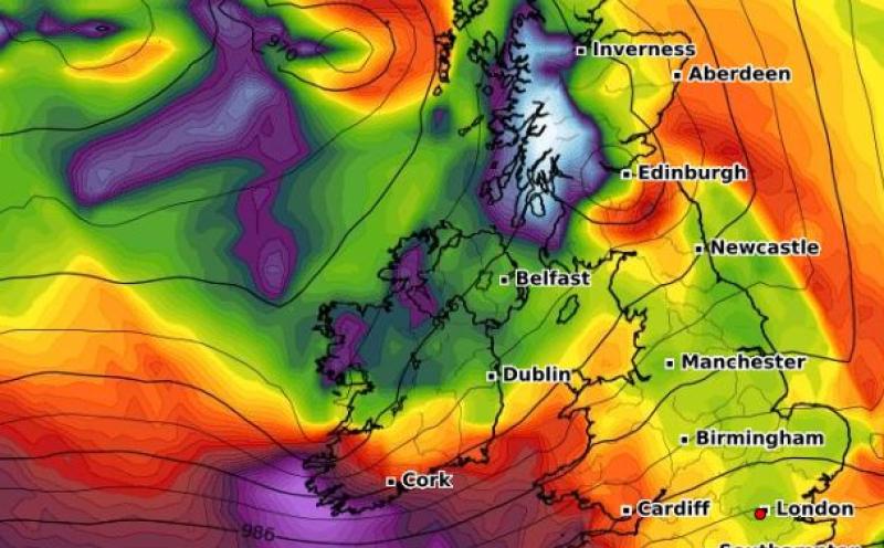Strong winds forecast tomorrow as Met Eireann issues Wind Warning for parts of Ireland
