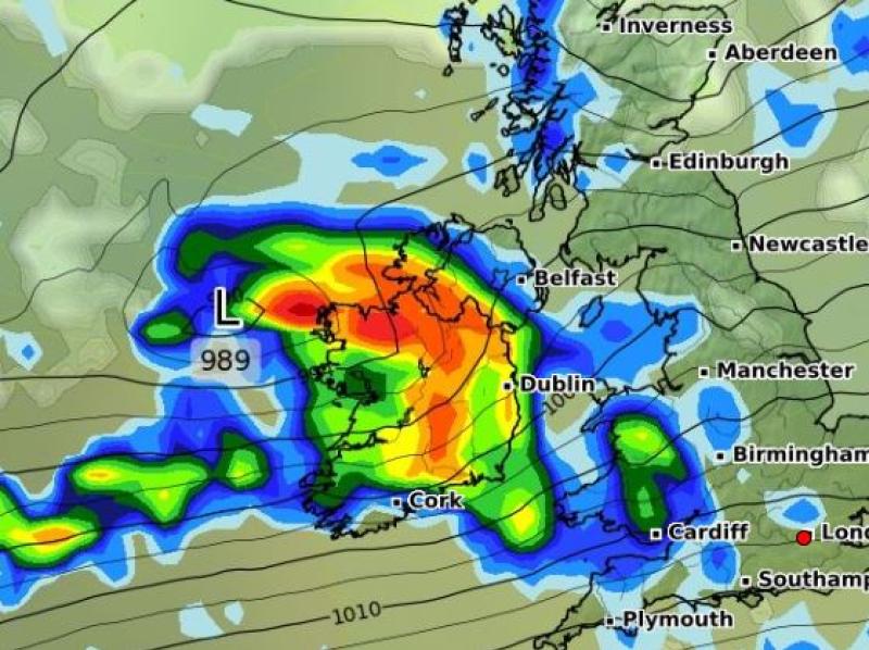 Met Eireann forecasts rough weather for Ireland with a number of Weather Warnings issued