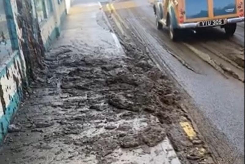 WATCH: Shocking scenes as Laois town main street covered in human faeces 