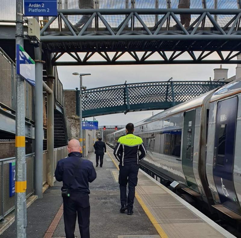 Portlaoise Gardai arrest man while policing rail network