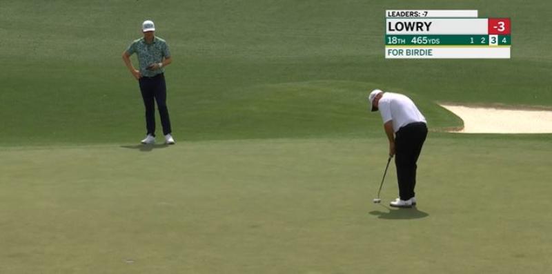 Shane Lowry right in contention after opening round of The Masters in Augusta