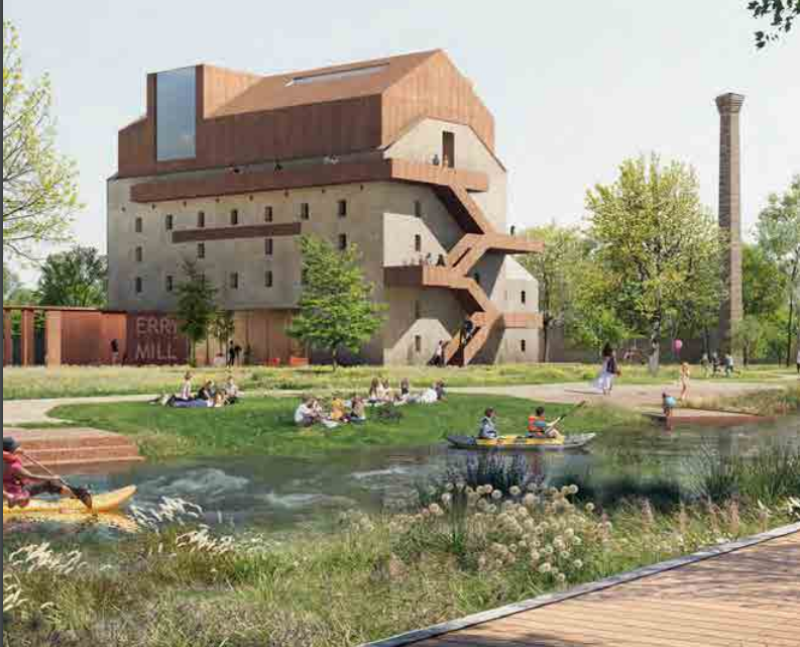 A vision for Erry Mill is presented in the Clara Town First Draft Plan 