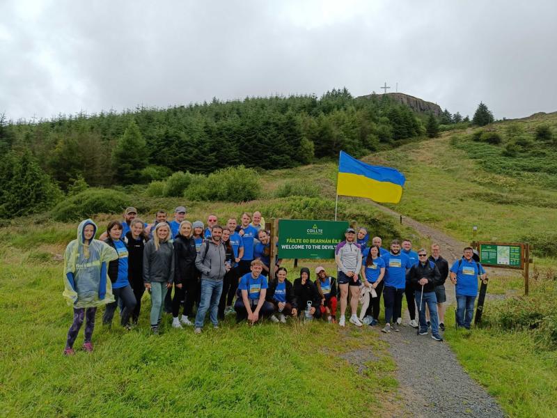 Charity climb for Aware and Ukraine raises over €11,000