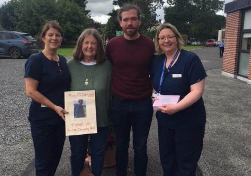Offaly woman raised over €800 for Nurse led Oncology Unit at hospital