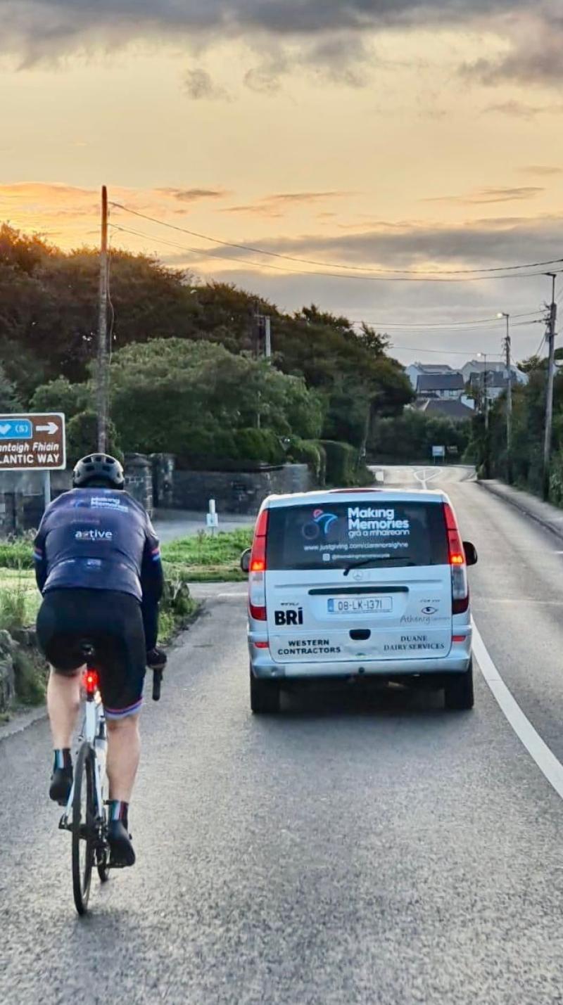 Roscrea Sergeant completes 236km charity solo cycle