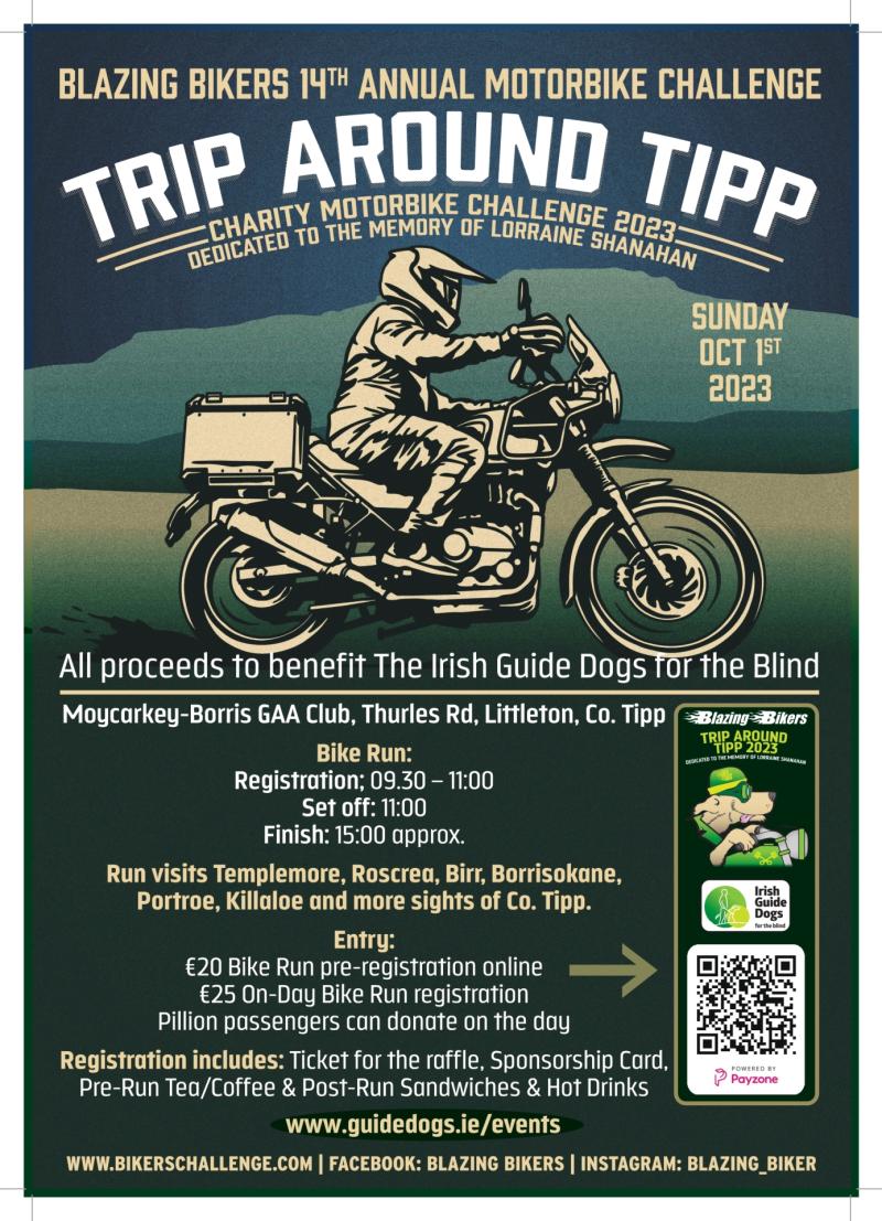 'Trip Around Tipp' by Blazing Bikers registration open