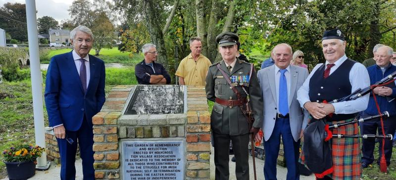 Lowry unveils memorial in Holycross Garden of Remembrance