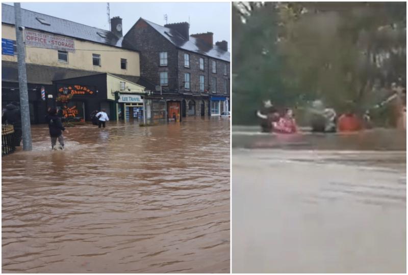 Garda&iacute; in Storm Babet warning as footage emerges of people waist high in floods
