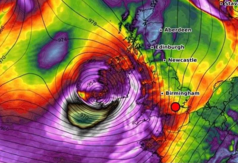 Ireland on storm alert as experts track 'truly massive' bomb cyclone heading our way 