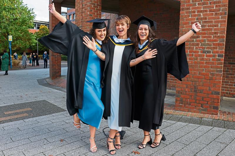 Offaly student celebrates university graduation with classmates