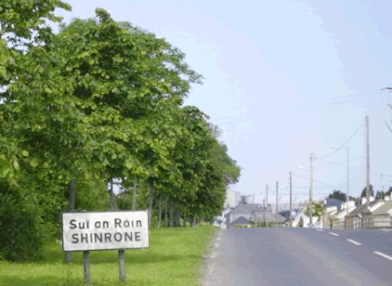 The entrance road to Shinrone from the Roscrea side.