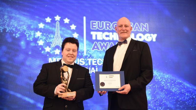Pictured at the Ritz in Paris, Dermot Condron left and Geoffrey Allen having received the European Technology Award