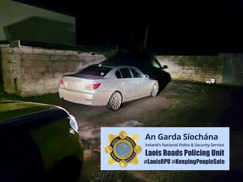 Gardai seize BMW after stopping teenage driver in Laois
