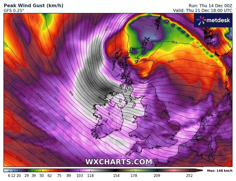 Ireland could get new storm warning Christmas week as experts monitor situation