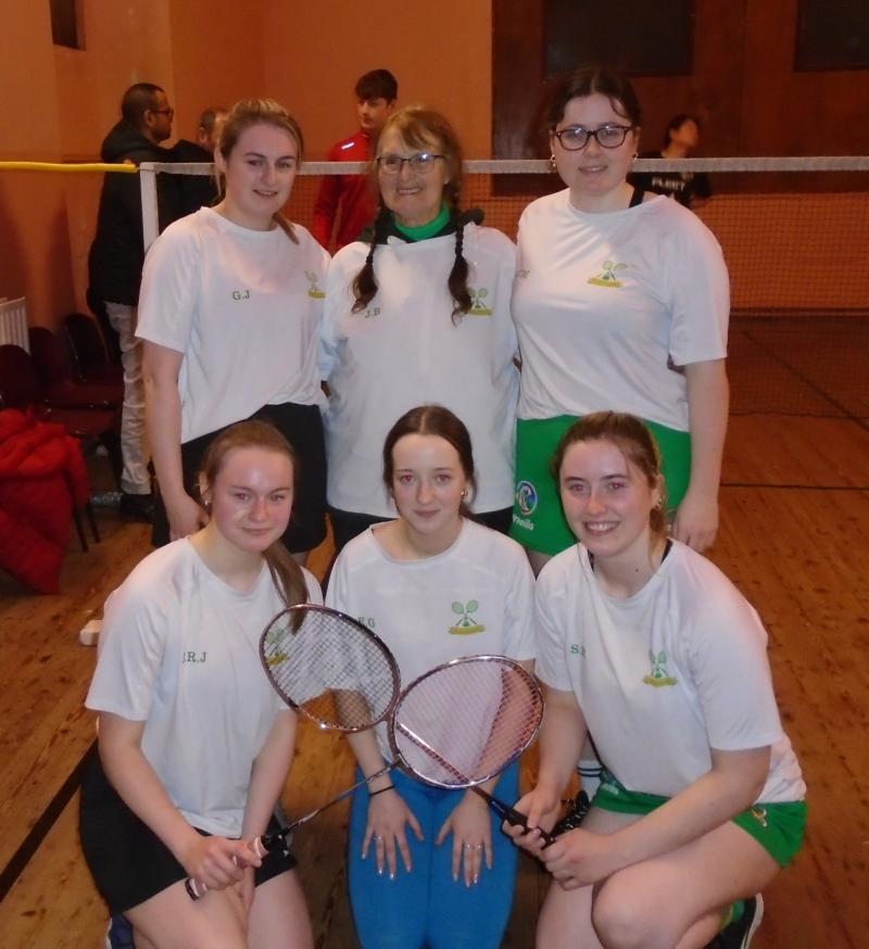 Killoughey Badminton Club win Grade 3 SWLBL Girls title