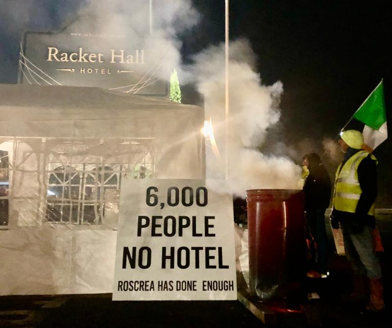 roscrea racket hall protest
