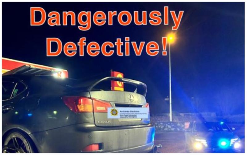 Gardaí seize 'dangerously defective' vehicle after discovering over two years of unpaid tax