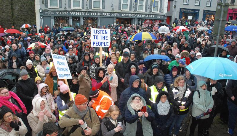 roscrea racket hall march protest