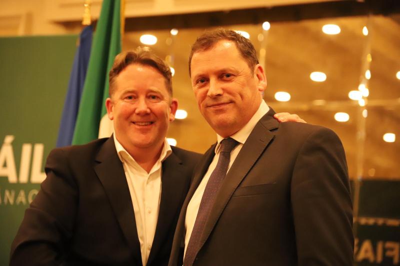 Fianna Fáil Director of European Elections Minister Darragh O'Brien and  Barry Cowen TD