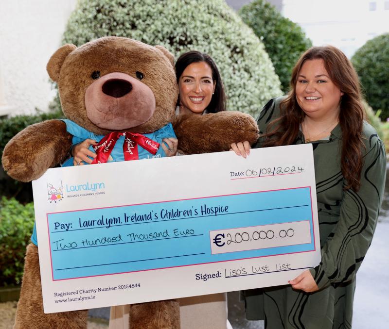 Offaly influencer makes incredible donation to LauraLynn Children&rsquo;s Hospice