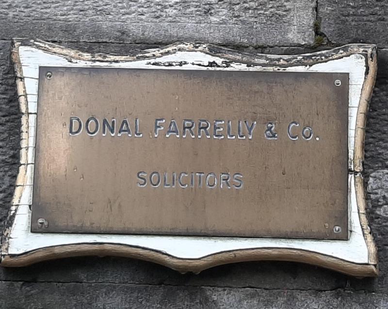 Donal Farrelly nameplate