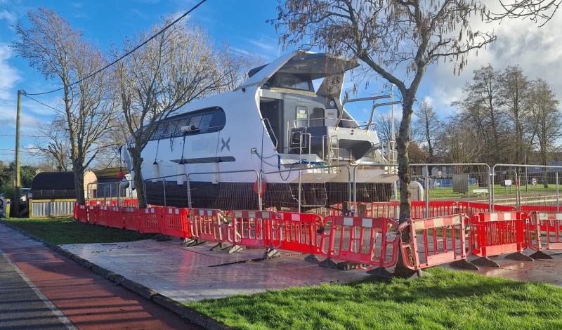 Mystery of huge boat on grass beside Offaly marina solved 