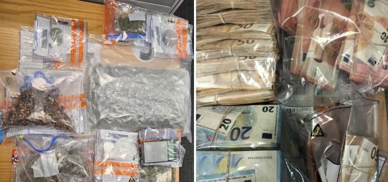 Two men due in court after large sum of cash and drugs seized in the Midlands
