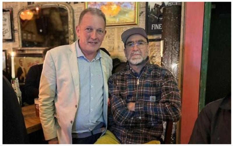 Man United legend Eric Cantona stuns locals by popping into Offaly man's pub