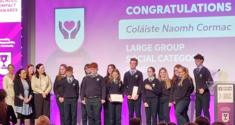Coláiste Naomh Cormac wins top prize at inaugural AIB Future Sparks School Impact Awards