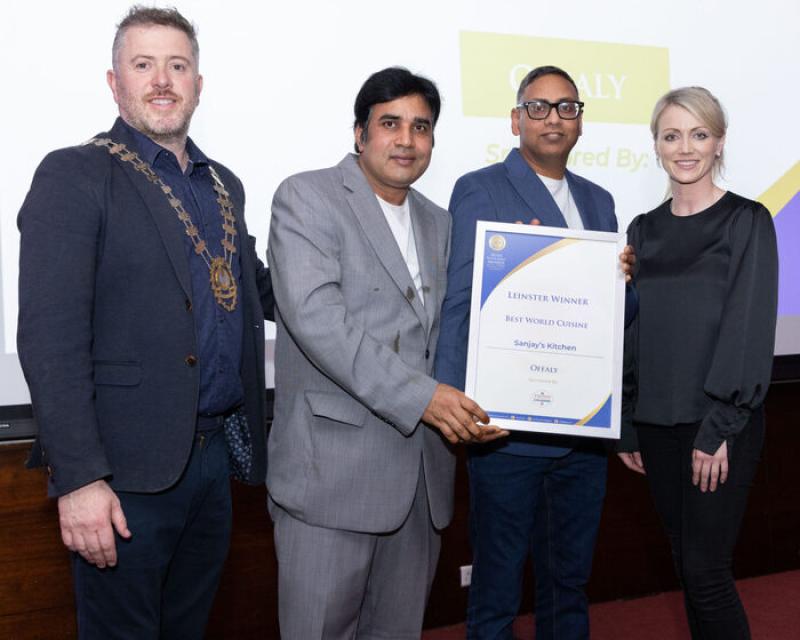 Offaly restaurant wins Best in Leinster Award at Irish Restaurant Awards