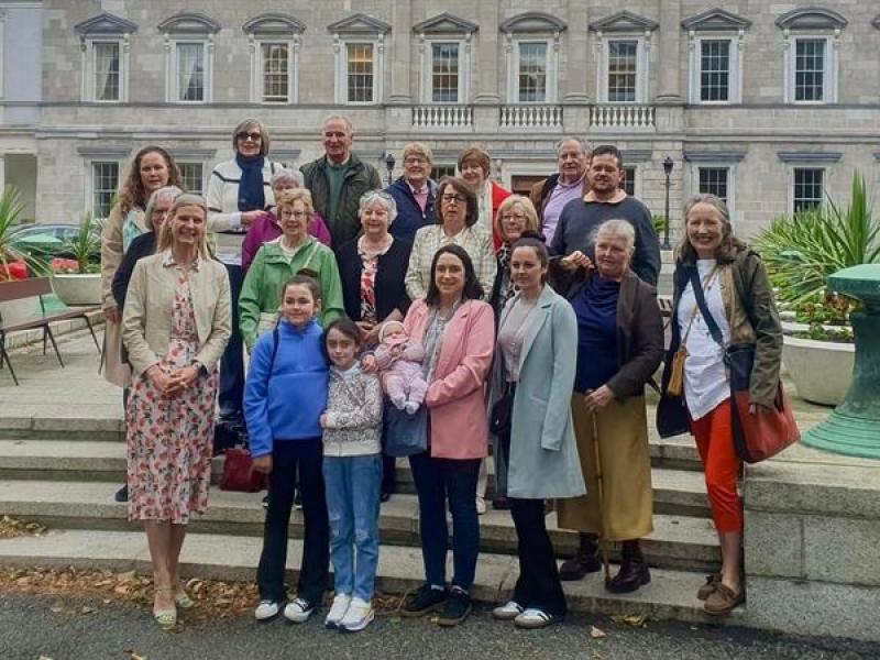 A group from Clara recently visited Leinster House and met with Minister Pippa Hackett