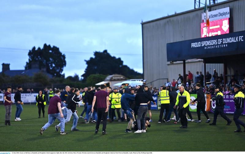 'Violent behaviour' condemned by club after pitch brawl during League of Ireland match