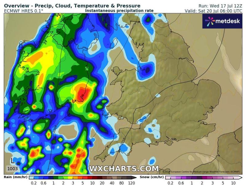 Met Eireann weather forecast for Ireland for the weekend