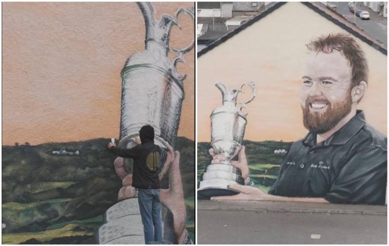 Unreal mural of Shane Lowry unveiled at scene of Open victory in Royal Portrush