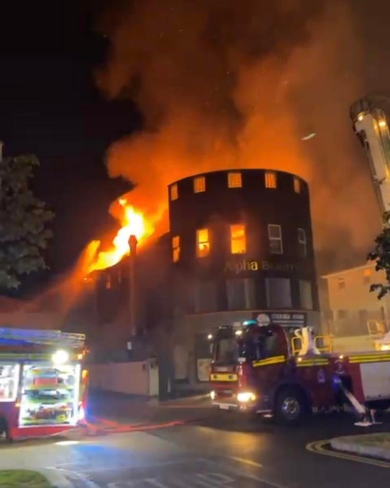Major fire rips through centre of Longford town damaging several business premises