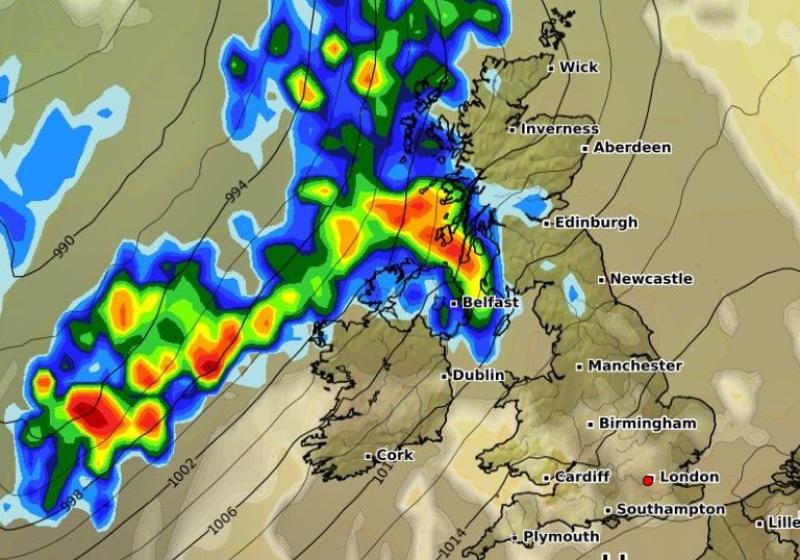 ALERT: Met Eireann issues weather warning with stormy conditions to batter parts of Ireland