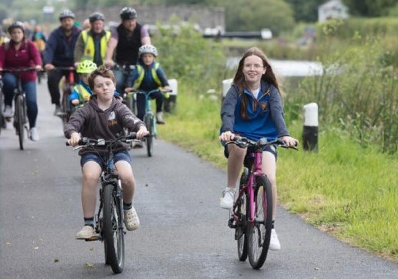 Weather smiles on Shannon Harbour High Nelly Fun Cycle Rally 