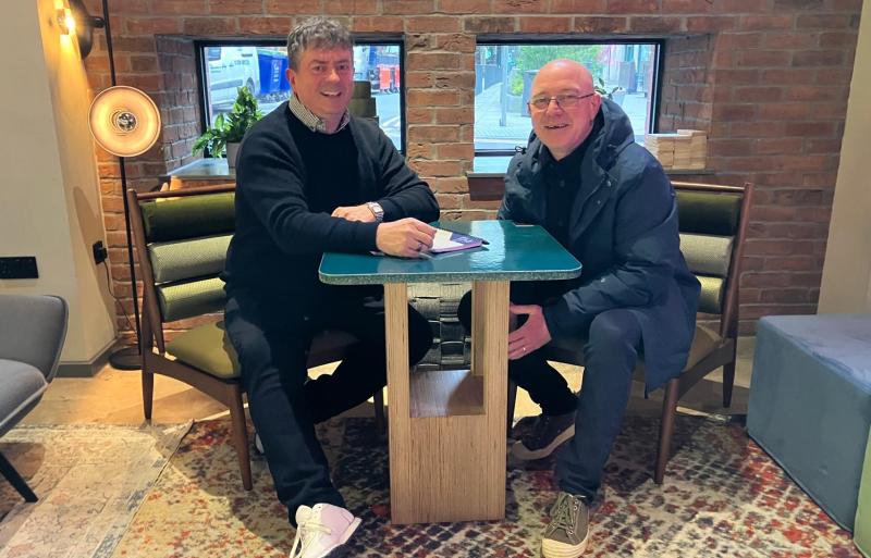 Tony McCaroll with John McFadden at The Moxy