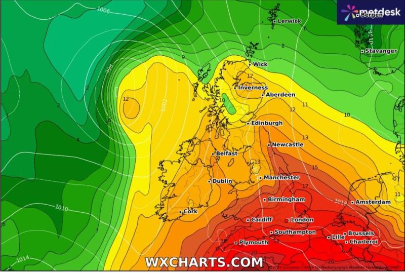 Latest Met Eireann weather forecast for Ireland for the coming days