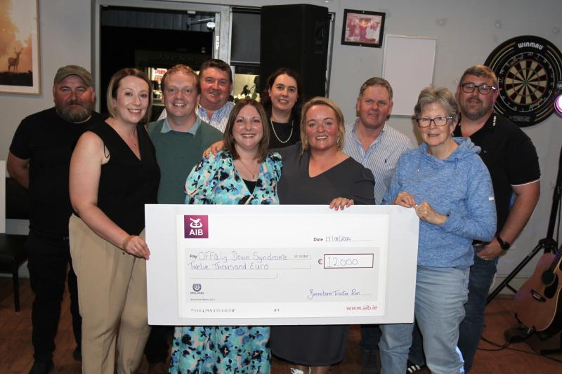 Offaly Down Syndrome expresses heartfelt gratitude for generous €12,000 donation