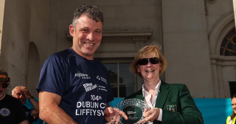 Former Offaly footballer wins big endurance swimming race in Dublin