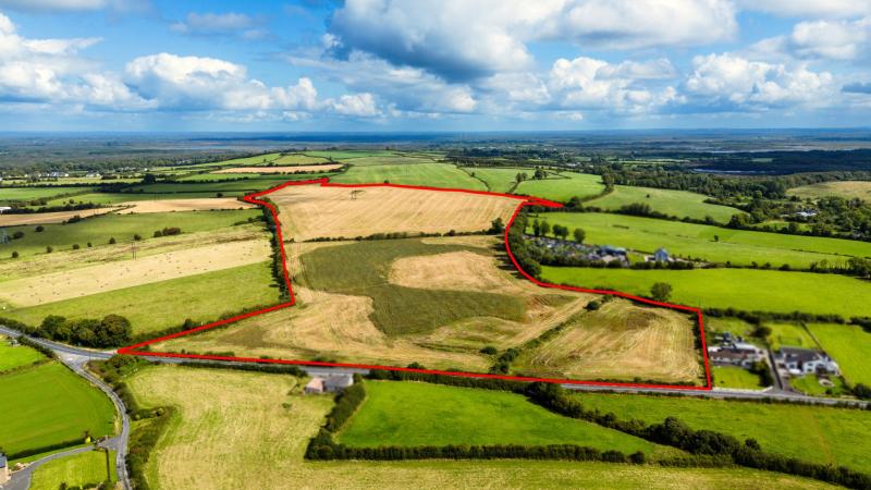 Prime agricultural land in ideal Offaly location for sale