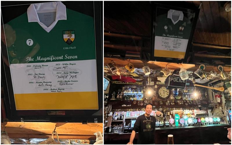 Most Offaly pub outside Offaly gets incredible GAA keepsake for above the bar