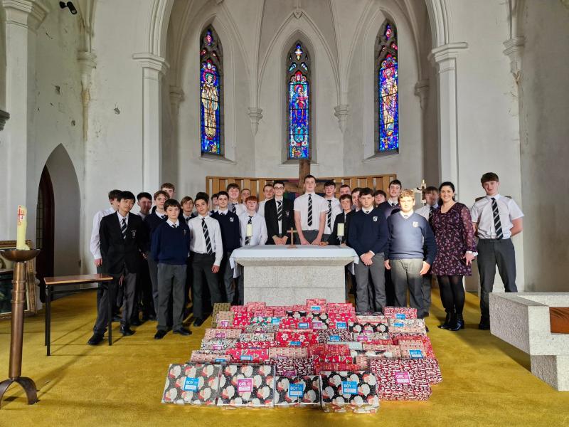 Great response to Christmas Shoebox Appeal at local school